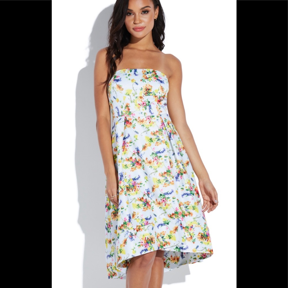 NWT Lulumari Floral Print Fit & Flare Dress Sz M - Picture 13 of 16